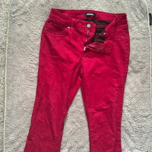 Red jeans
